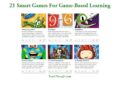 smart games for game based learning