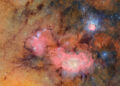 NSF DOE Rubin Trifid and Lagoon Nebulas k KQED