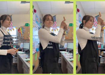 This TikTok Teachers Bizarre Attention Getter Just Made Us LOL