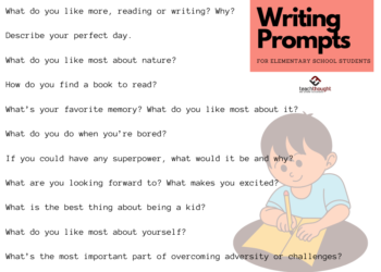Writing Prompts For Elementary Students × px