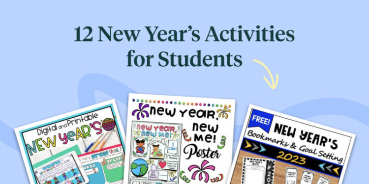 new years activities for students tpt blog