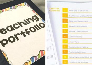 teaching portfolio examples